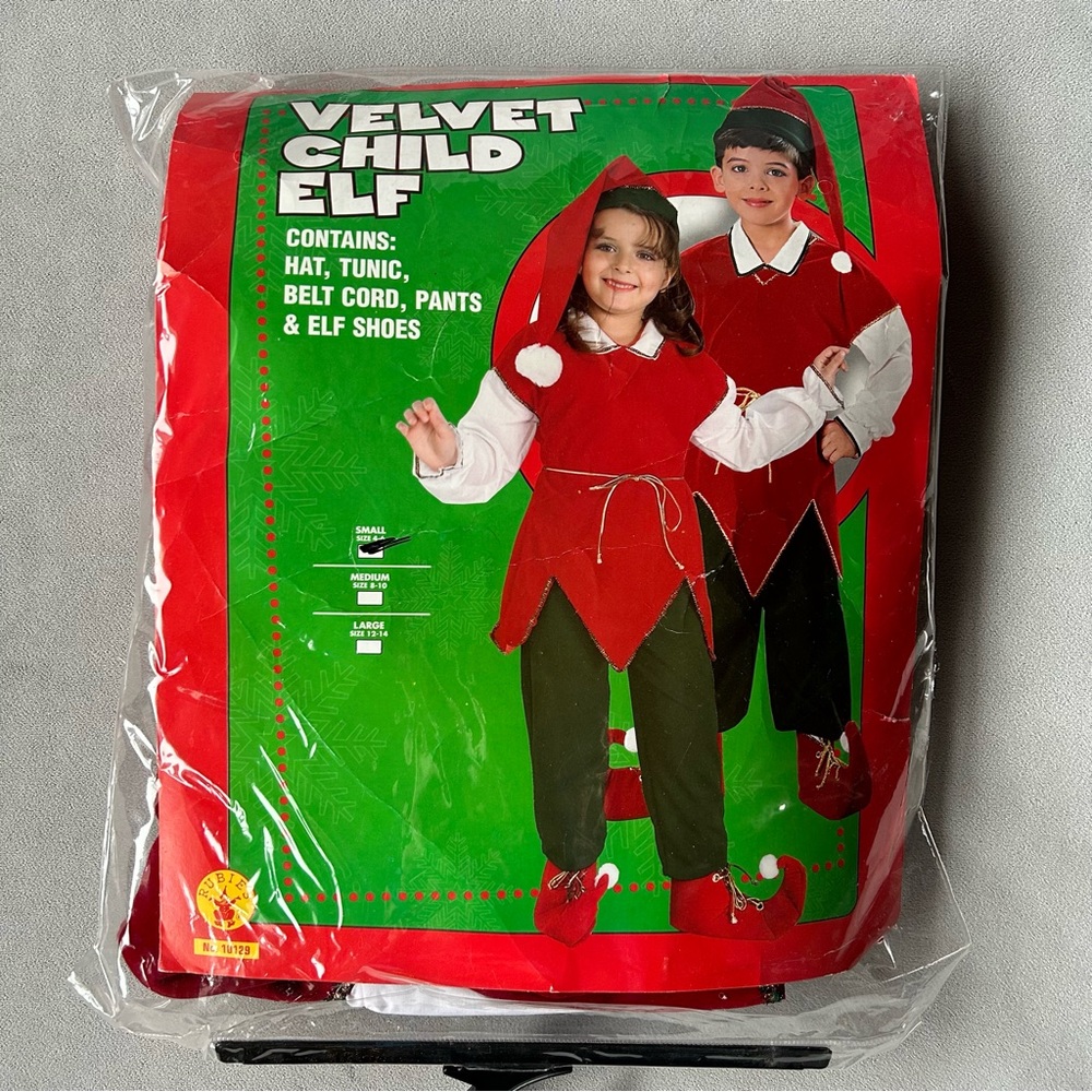 Velvet Elf Costume ~ Child’s Size 4-6